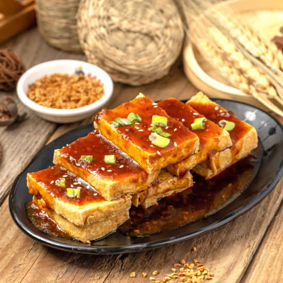 蒜泥炸豆腐 Deep Fried Tofu with Garlic Sauce